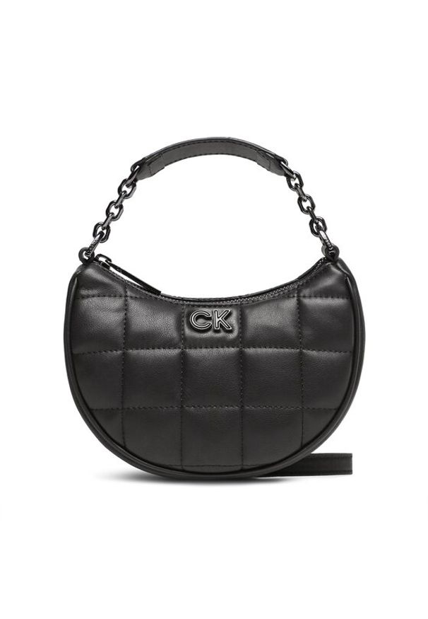 Calvin Klein Torebka Re-Lock Quil Cress Mini Bag K60K610442 Czarny. Kolor: czarny. Materiał: skórzane