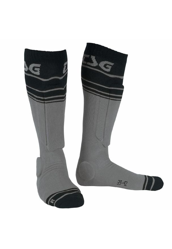 Skarpety Textile Riot Sock w szare paski TSG. Kolor: szary. Wzór: paski. Sport: kolarstwo