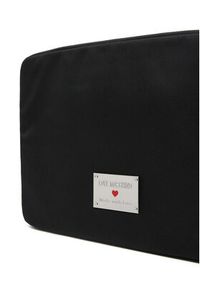 Love Moschino - LOVE MOSCHINO Etui na laptopa JC5010PP1MLN100A Czarny. Kolor: czarny. Materiał: materiał #4