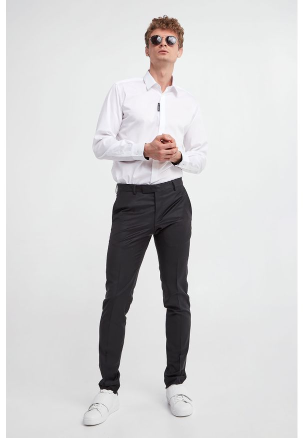 Karl Lagerfeld - Koszula męska KARL LAGERFELD. Wzór: aplikacja. Styl: klasyczny