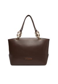 Love Moschino - LOVE MOSCHINO Torebka JC4074PP1NLF0301 Brązowy. Kolor: brązowy. Materiał: skórzane