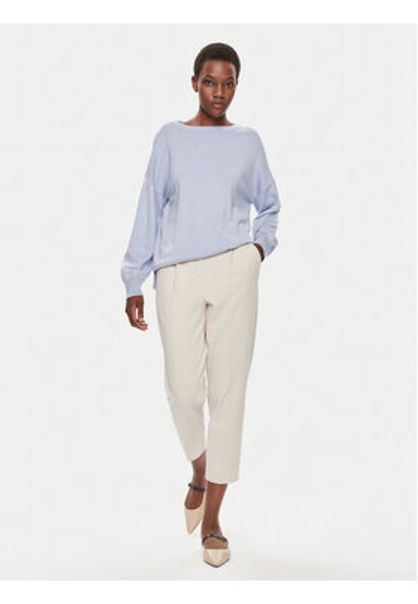 Tamaris Apparel Sweter Bari TAW0319 Błękitny Loose Fit. Kolor: niebieski. Materiał: wiskoza