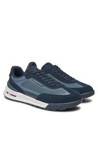 TOMMY HILFIGER - Tommy Hilfiger Sneakersy Retro Runner FM0FM05328 Granatowy. Kolor: niebieski. Materiał: materiał #6
