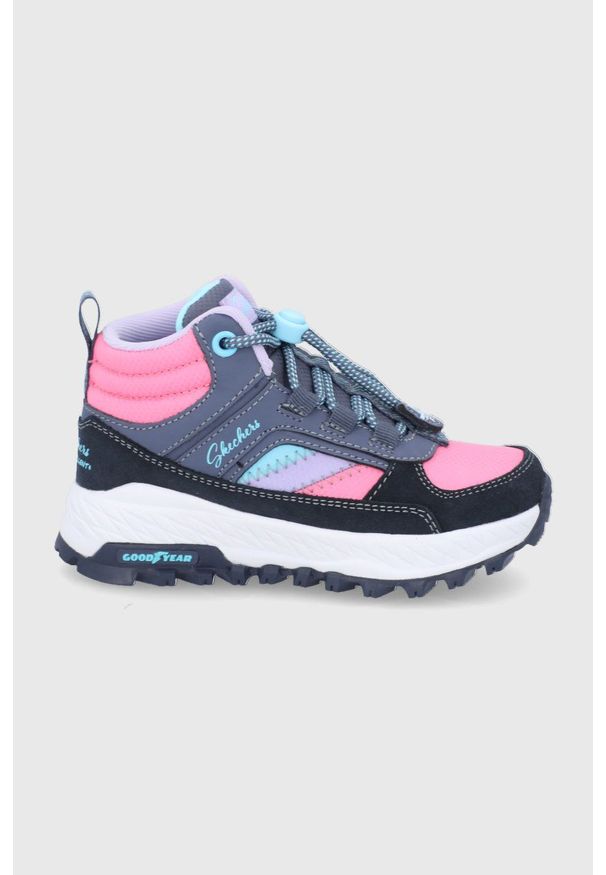 skechers - Skechers - Buty dziecięce. Nosek buta: okrągły. Kolor: różowy. Materiał: guma. Szerokość cholewki: normalna