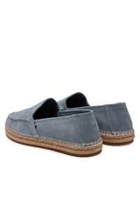 TOMMY HILFIGER - Tommy Hilfiger Espadryle Hilfiger Flex Espa Suede Loafer FM0FM05392 Szary. Kolor: szary. Materiał: skóra, zamsz