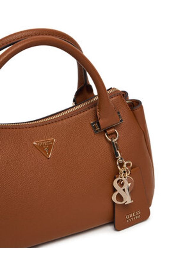 Guess Torebka Evie HWBG96 64060 Brązowy. Kolor: brązowy. Materiał: skórzane