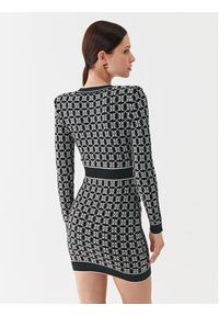 Elisabetta Franchi Sukienka dzianinowa AM-94Q-36E2-V550 Kolorowy Slim Fit. Materiał: wiskoza, dzianina. Wzór: kolorowy #4