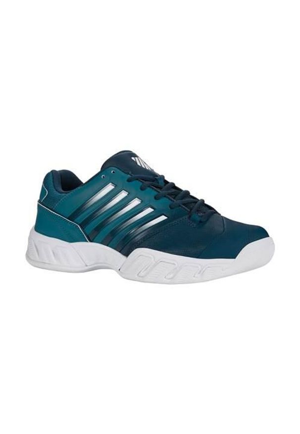 Buty do tenisa męskie K-Swiss Bigshot Light 4 Indoor. Kolor: niebieski. Materiał: materiał, syntetyk. Szerokość cholewki: normalna. Sport: tenis