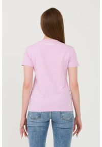 Karl Lagerfeld - KARL LAGERFELD Lawendowy damski t-shirt Ikonik 2.0 Choupette, Rozmiar XS. Kolor: fioletowy #6