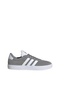 Adidas - Buty VL Court 3.0. Kolor: wielokolorowy, biały, szary. Materiał: skóra