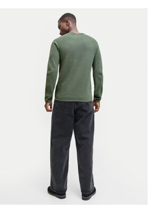 Jack & Jones Sweter Hill 12157321 Zielony Regular Fit. Kolor: zielony. Materiał: bawełna