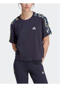 Adidas - adidas T-Shirt IL5868 Niebieski Loose Fit. Kolor: niebieski. Materiał: bawełna #2