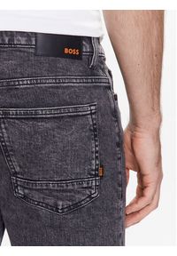BOSS - Boss Szorty jeansowe Delaware 50488630 Szary Slim Fit. Kolor: szary. Materiał: jeans, bawełna #3