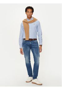 U.S. Polo Assn. Koszula MUP3247 Błękitny Slim Fit. Typ kołnierza: polo. Kolor: niebieski. Materiał: bawełna #5