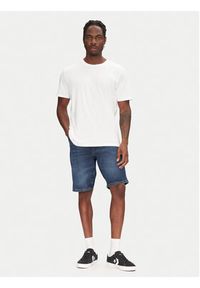 Wrangler Szorty jeansowe Texas 112362506 Granatowy Regular Fit. Kolor: niebieski. Materiał: bawełna