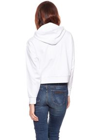 Wrangler - BLUZA WRANGLER DAMSKA CROPPED HOODY WHITE W6073HP12 112130434. Typ kołnierza: kaptur #3