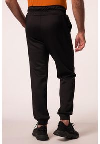 JAY-PI - Męskie Spodnie treningowe fitness materiał oddychający kieszeń na smartfon. Kolekcja: plus size. Kolor: czarny. Materiał: elastan, poliester, materiał. Długość: długie. Sport: fitness