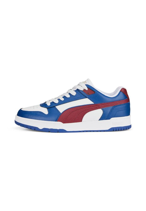 Buty do chodzenia męskie Puma RBD GAME LOW. Zapięcie: sznurówki. Kolor: biały, wielokolorowy, niebieski. Materiał: tkanina, materiał, guma, syntetyk. Szerokość cholewki: normalna. Sport: turystyka piesza
