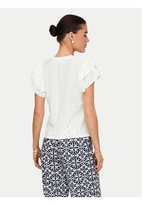 JDY Bluzka Carla 15351452 Biały Regular Fit. Kolor: biały. Materiał: syntetyk #4