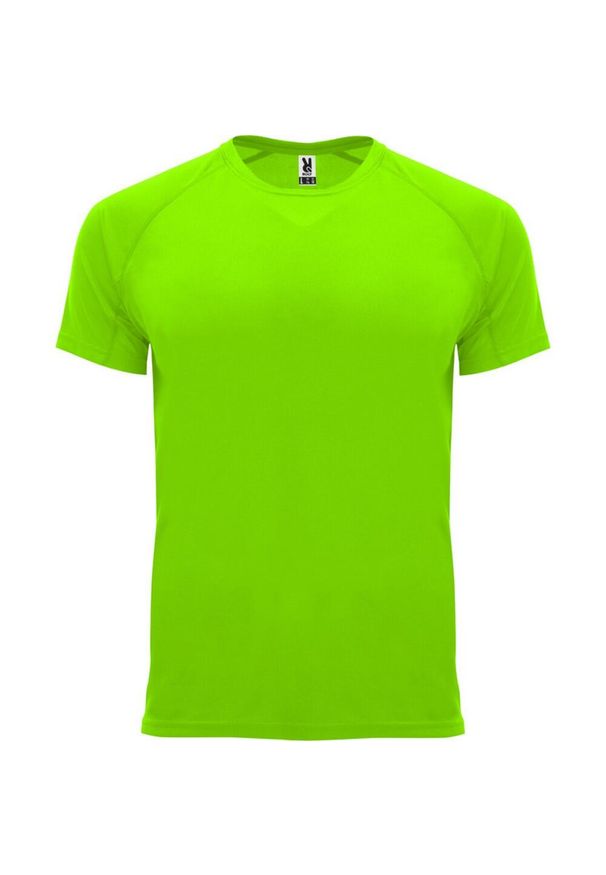 ROLY - Męska Koszulka Sportowa Z Krótkim Rękawem Bahrain. Kolor: żółty, wielokolorowy, zielony. Długość rękawa: krótki rękaw. Długość: krótkie. Sport: turystyka piesza