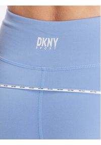 DKNY Sport Legginsy DP3P3218 Błękitny Active Fit. Kolor: niebieski. Materiał: syntetyk. Styl: sportowy