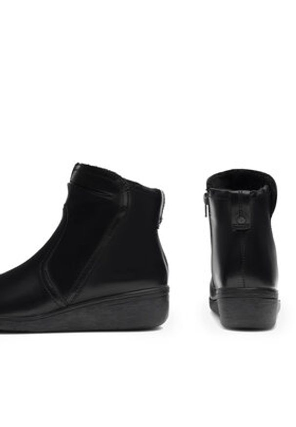 Go Soft Botki WI16-JANE ZULA-02 Czarny. Kolor: czarny. Materiał: skóra