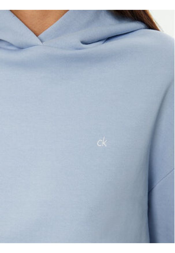 Calvin Klein Bluza K20K208126 Błękitny Regular Fit. Kolor: niebieski. Materiał: bawełna