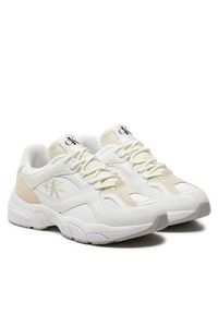 Calvin Klein Jeans Sneakersy Retro Tennis Low Lace Mix Ml YW0YW01528 Biały. Kolor: biały #3
