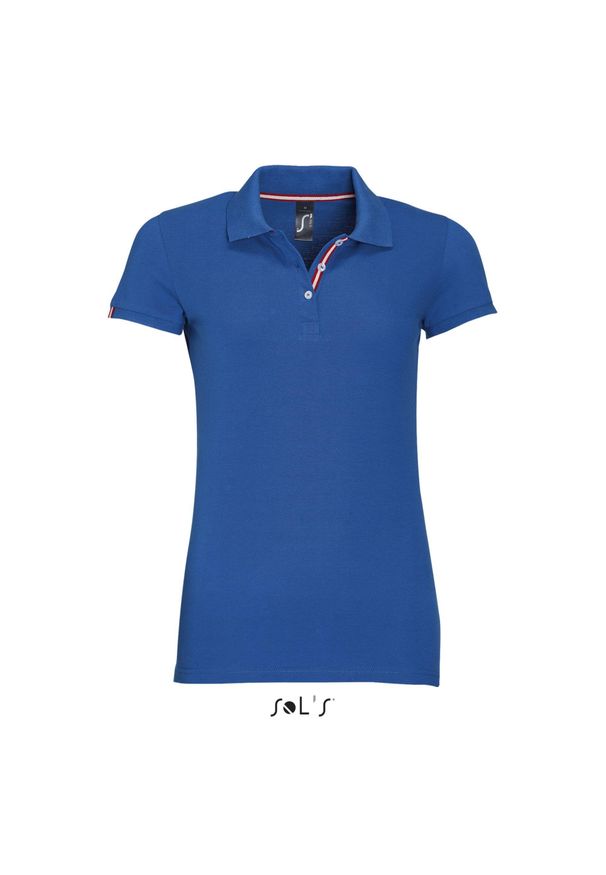 SOL'S - Damska koszulka polo Sol's Patriot. Typ kołnierza: polo. Kolor: niebieski. Styl: sportowy