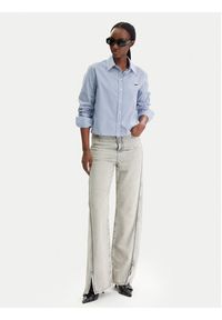 Karl Lagerfeld - KARL LAGERFELD Koszula B1W11020 Błękitny Regular Fit. Typ kołnierza: dekolt w karo. Kolor: niebieski. Materiał: bawełna #3