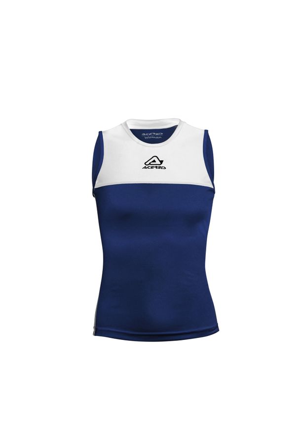 ACERBIS - Dziewczęcy tank top Acerbis Vicky. Kolor: biały, niebieski, wielokolorowy. Wzór: haft. Sezon: lato. Styl: elegancki