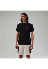 Koszulka bawełniana męska Berghaus Mtn Silhouette SS Tee. Kolor: czarny. Materiał: bawełna