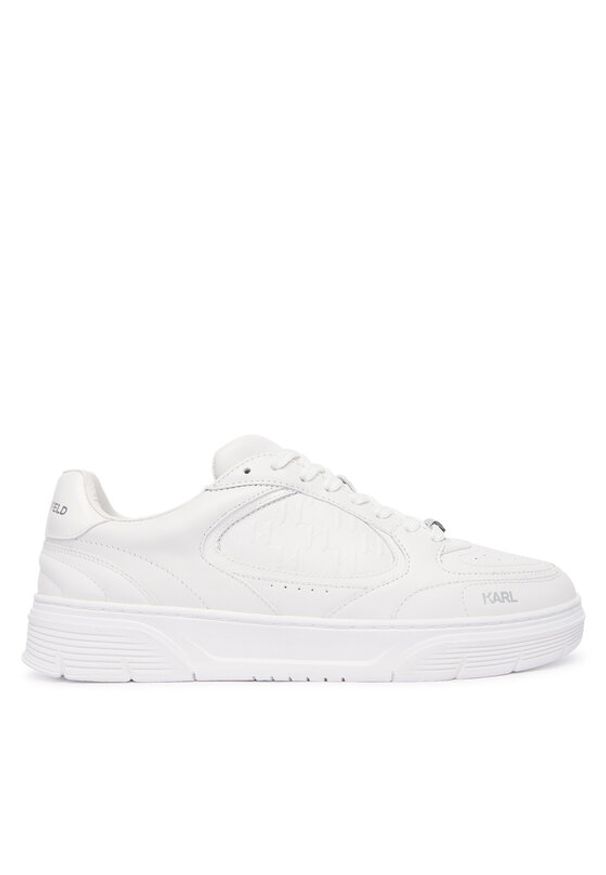 Karl Lagerfeld - KARL LAGERFELD Sneakersy KL53019 Biały. Kolor: biały. Materiał: skóra