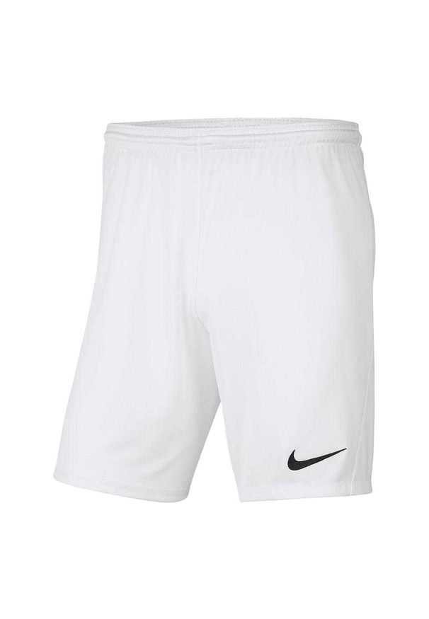 Nike - Męskie Spodenki Dry Park III. Kolor: biały. Sport: turystyka piesza