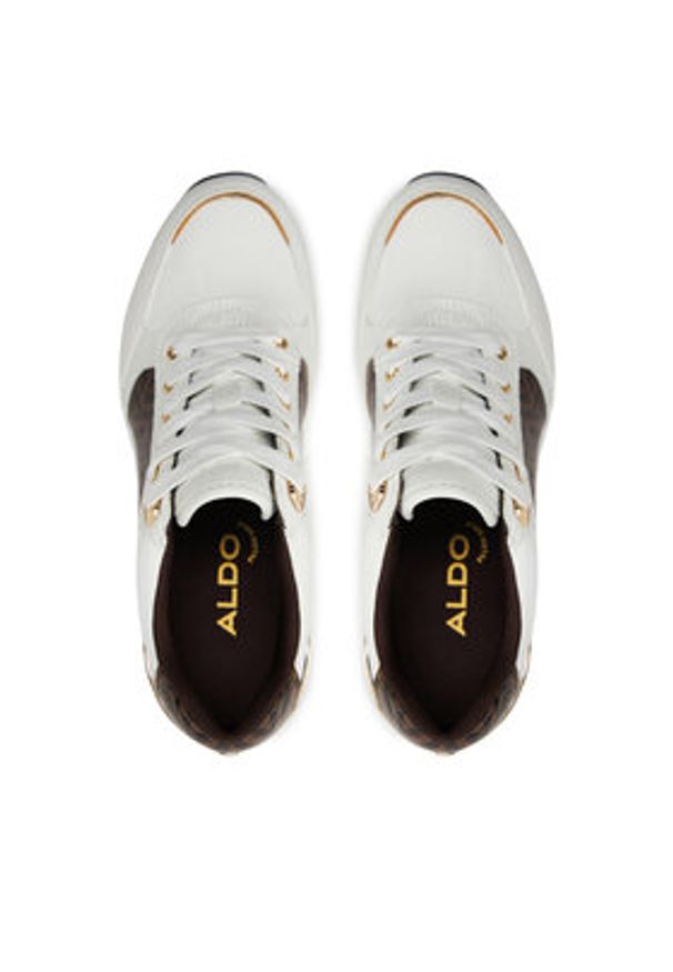 Aldo Sneakersy Iconistep 13542905 Brązowy. Kolor: brązowy. Materiał: skóra