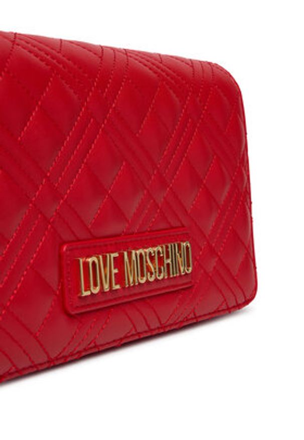 Love Moschino - LOVE MOSCHINO Torebka JC4079PP1OLA0500 Czerwony. Kolor: czerwony. Materiał: skórzane