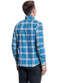 Wrangler - KOSZULA MĘSKA WRANGLER LS 1PKT BUTTON DOWN PARISIAN BLUE W5A3BMX96 112130022. Typ kołnierza: button down #5