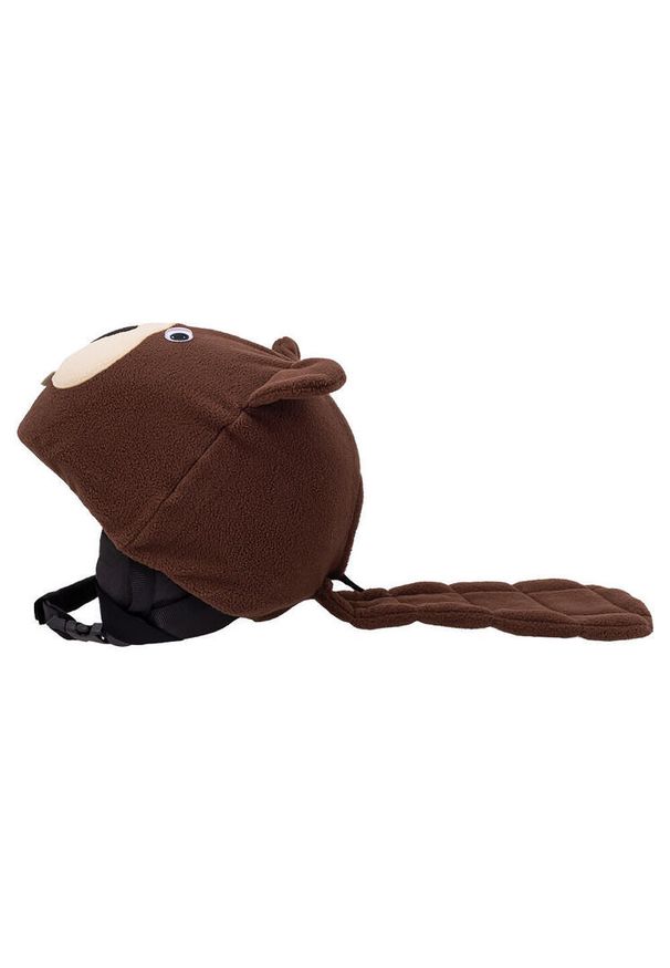 CASCO - Czapka / nakładka na kask narciarski BÓBR. Kolor: brązowy. Sezon: zima. Styl: sportowy