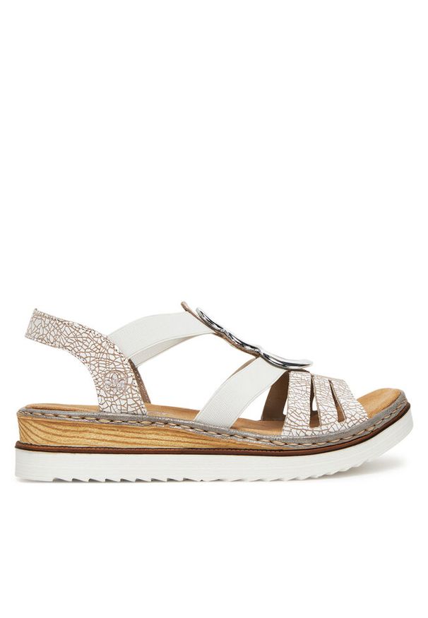 Sandały Rieker. Kolor: biały