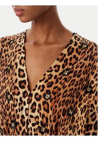 LOLA CASADEMUNT Sukienka letnia LS2616021 Brązowy Relaxed Fit. Kolor: brązowy. Materiał: wiskoza. Sezon: lato #2