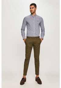 Polo Ralph Lauren - Spodnie. Kolor: oliwkowy. Materiał: tkanina, bawełna, elastan. Wzór: gładki #3