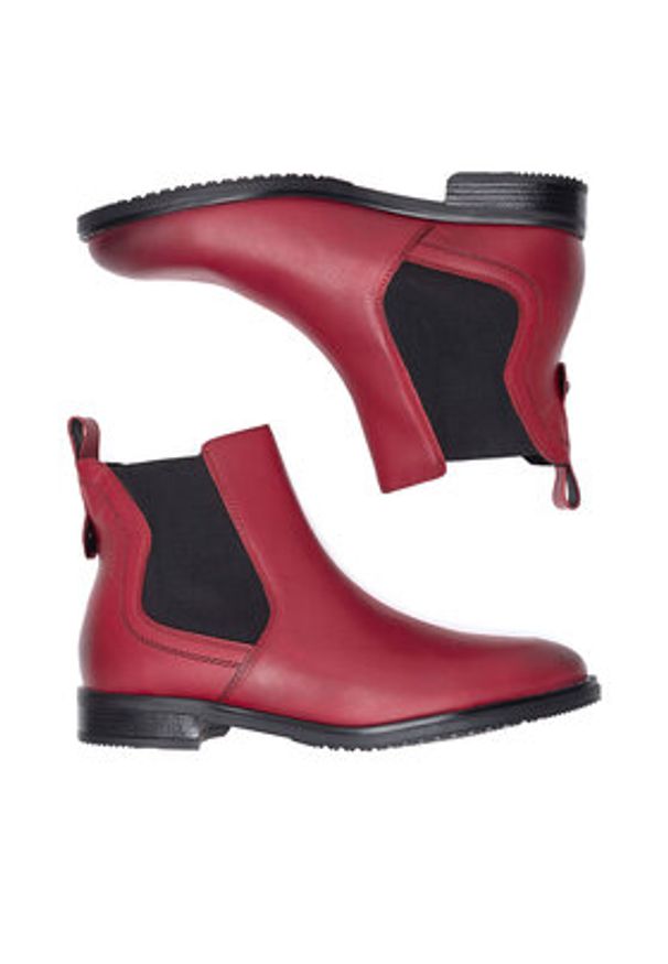 Lasocki Botki WI23-DALIA3-21 Czerwony. Kolor: czerwony. Materiał: skóra