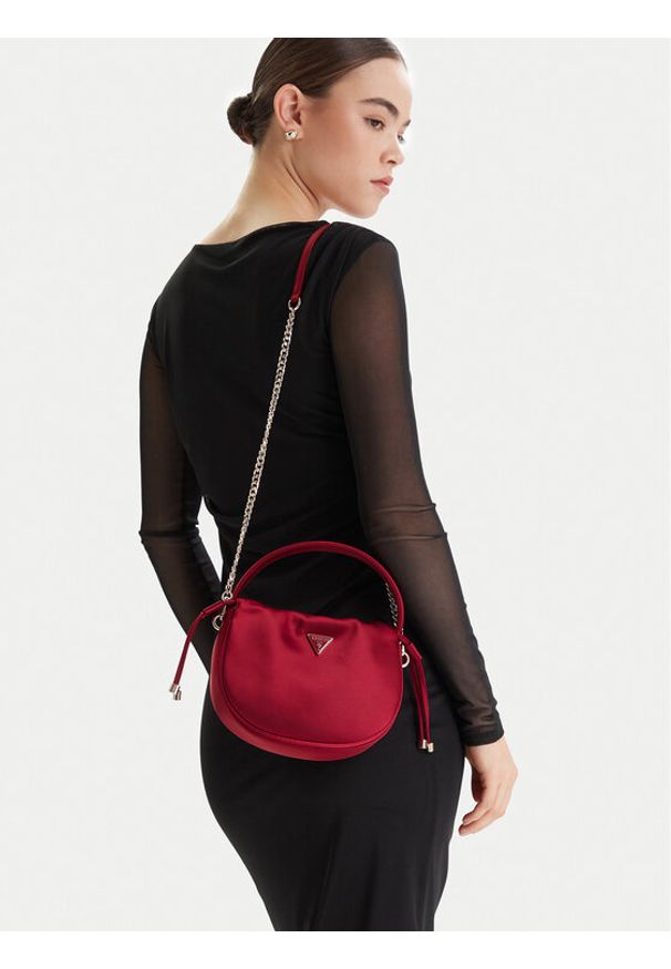 Guess Torebka Elsie Mini HWSE96 50750 Bordowy. Kolor: czerwony