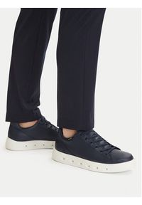 ecco - ECCO Sneakersy Street 720 52088401038 Granatowy. Kolor: niebieski. Materiał: skóra #5