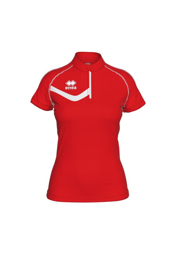 ERREA - Damski jersey Errea Shelly. Kolor: czerwony, wielokolorowy, biały. Materiał: jersey