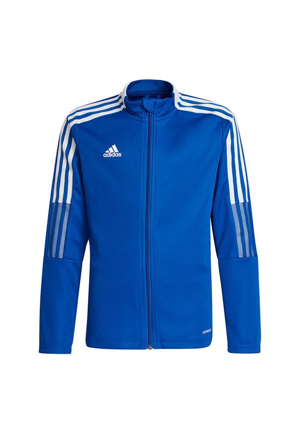 Adidas - Bluza piłkarska dla dzieci adidas Tiro 21 Track. Kolor: biały, niebieski, wielokolorowy. Sport: piłka nożna