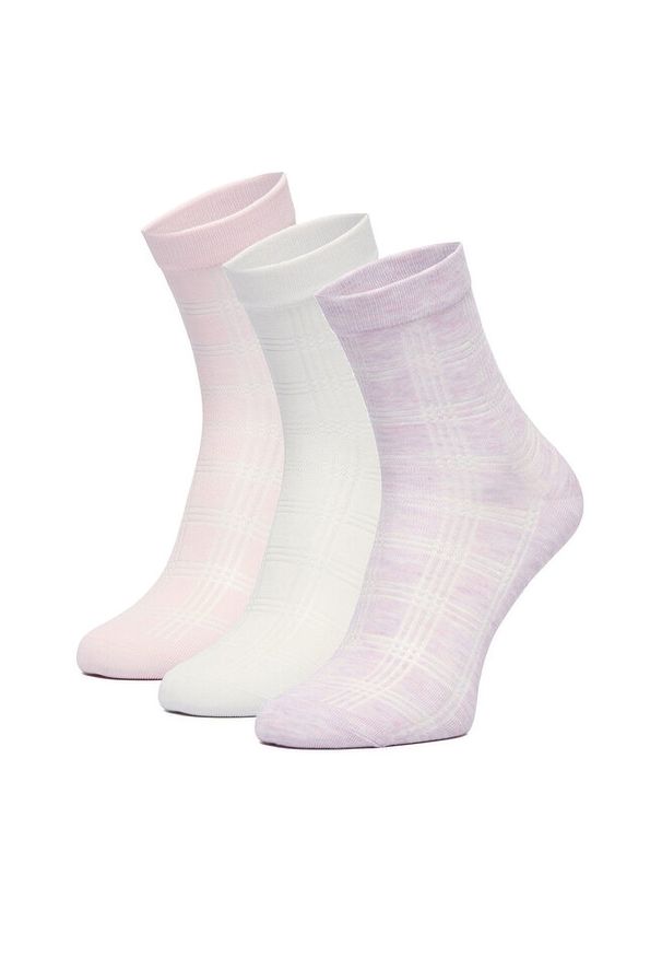 Zestaw 3 par niskich skarpet unisex Nine West. Kolor: różowy