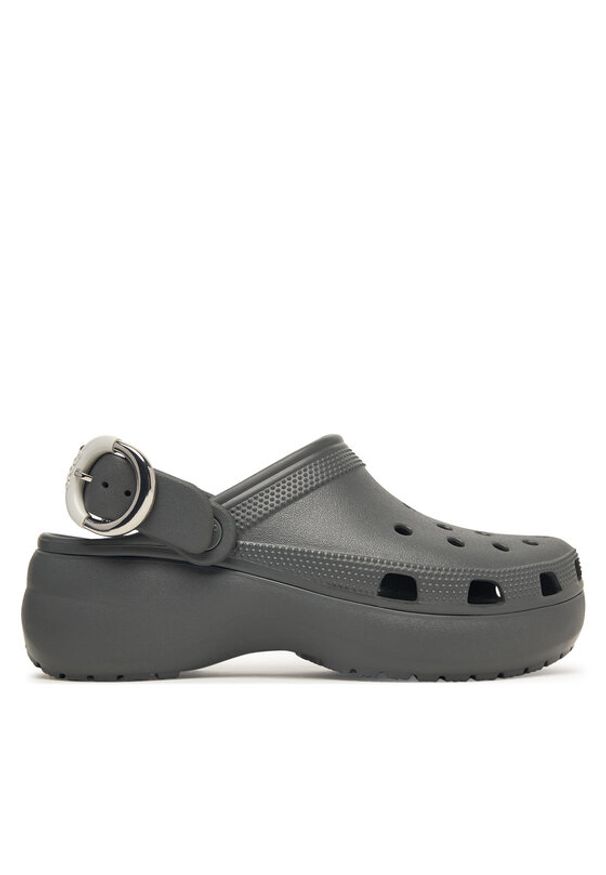 Crocs Klapki Classic Platform Buckle Clog 213230 Szary. Kolor: szary. Obcas: na platformie