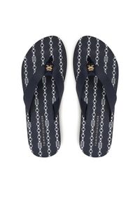 TOMMY HILFIGER - Tommy Hilfiger Japonki Th Chain Print FW0FW08514 Granatowy. Kolor: niebieski. Materiał: materiał. Wzór: nadruk #1