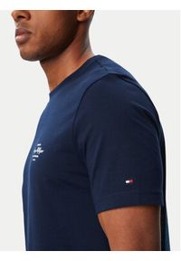 TOMMY HILFIGER - Tommy Hilfiger T-Shirt Nautical MW0MW44258 Granatowy Regular Fit. Kolor: niebieski. Materiał: bawełna #4